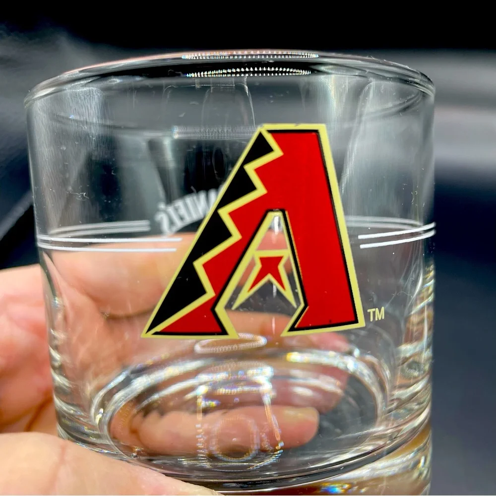 Jack Daniel's Arizona Diamondbacks Rocks Glass x2